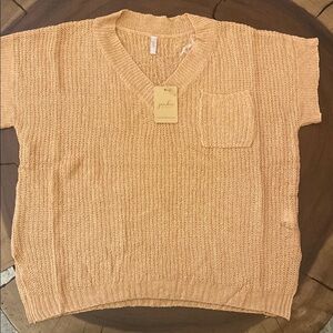 Jardin by Macris Honey Orange Top/ Size M-L